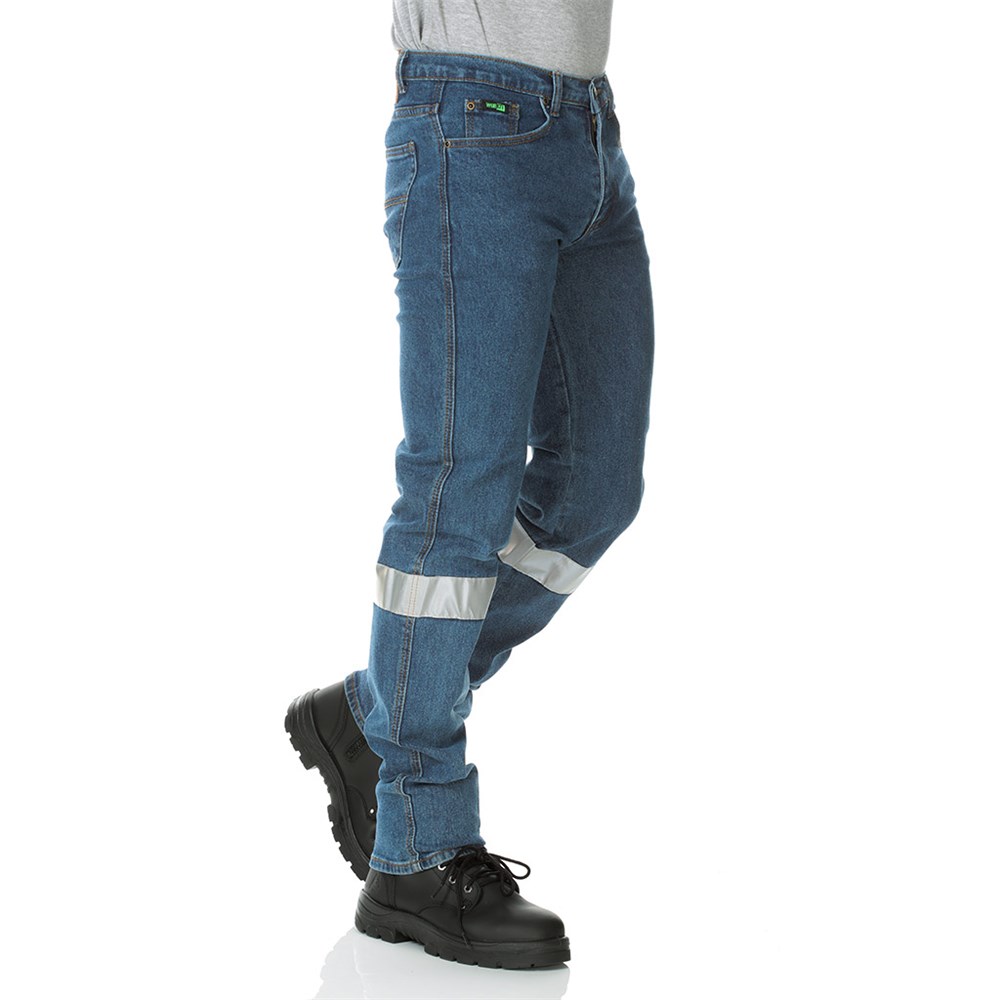 work jeans with reflective tape