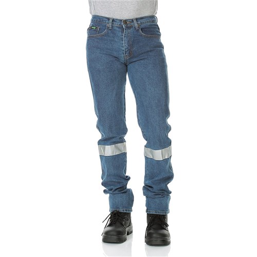 work jeans with reflective tape