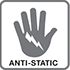 Anti-Static Icon: The garment will not create static electricity when worn